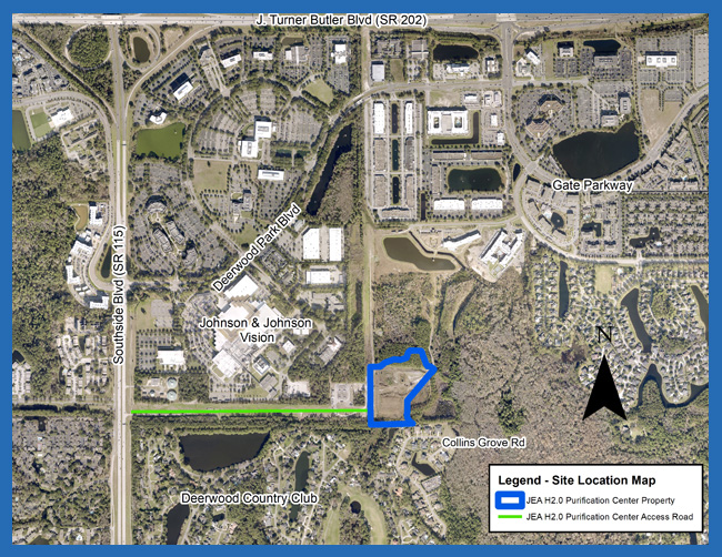 JEA H2.0 Purification Center Rendering Map